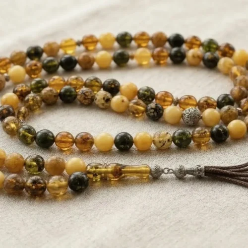 Natural Amber Tesbih 99'lu